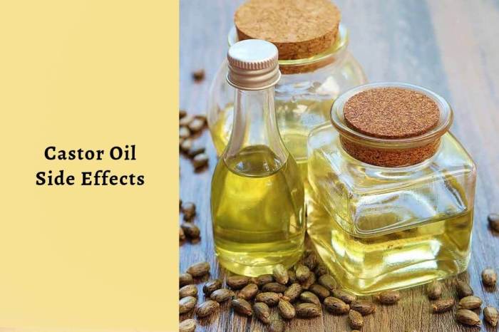 Castor oil for acid reflux