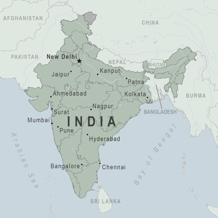 Map of ancient india labeled