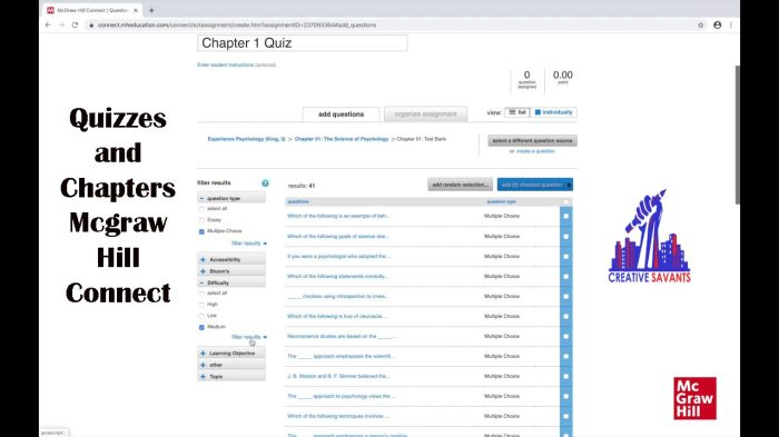 Mcgraw hill connect quiz answers