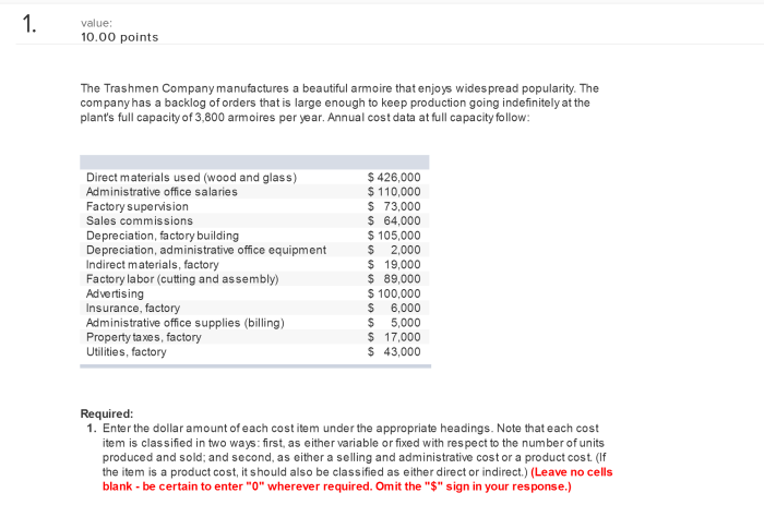 Accounting chapter connect problem