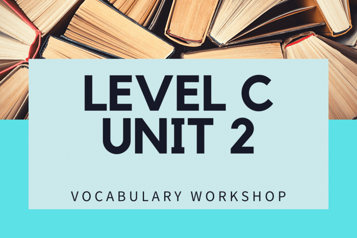 Vocabulary workshop level c unit 2 answers