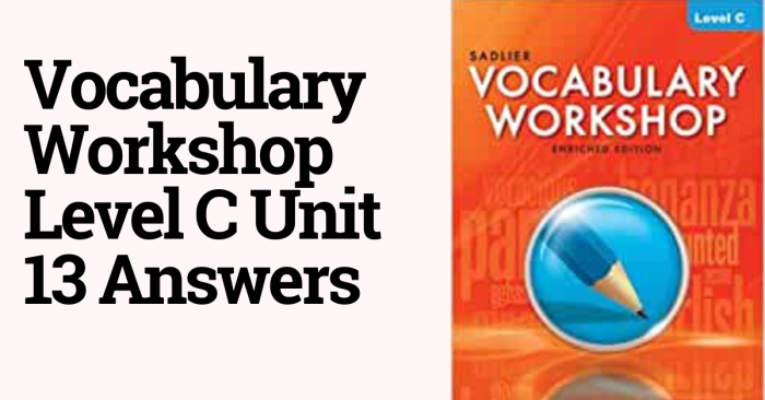 Vocabulary workshop level c unit 2 answers